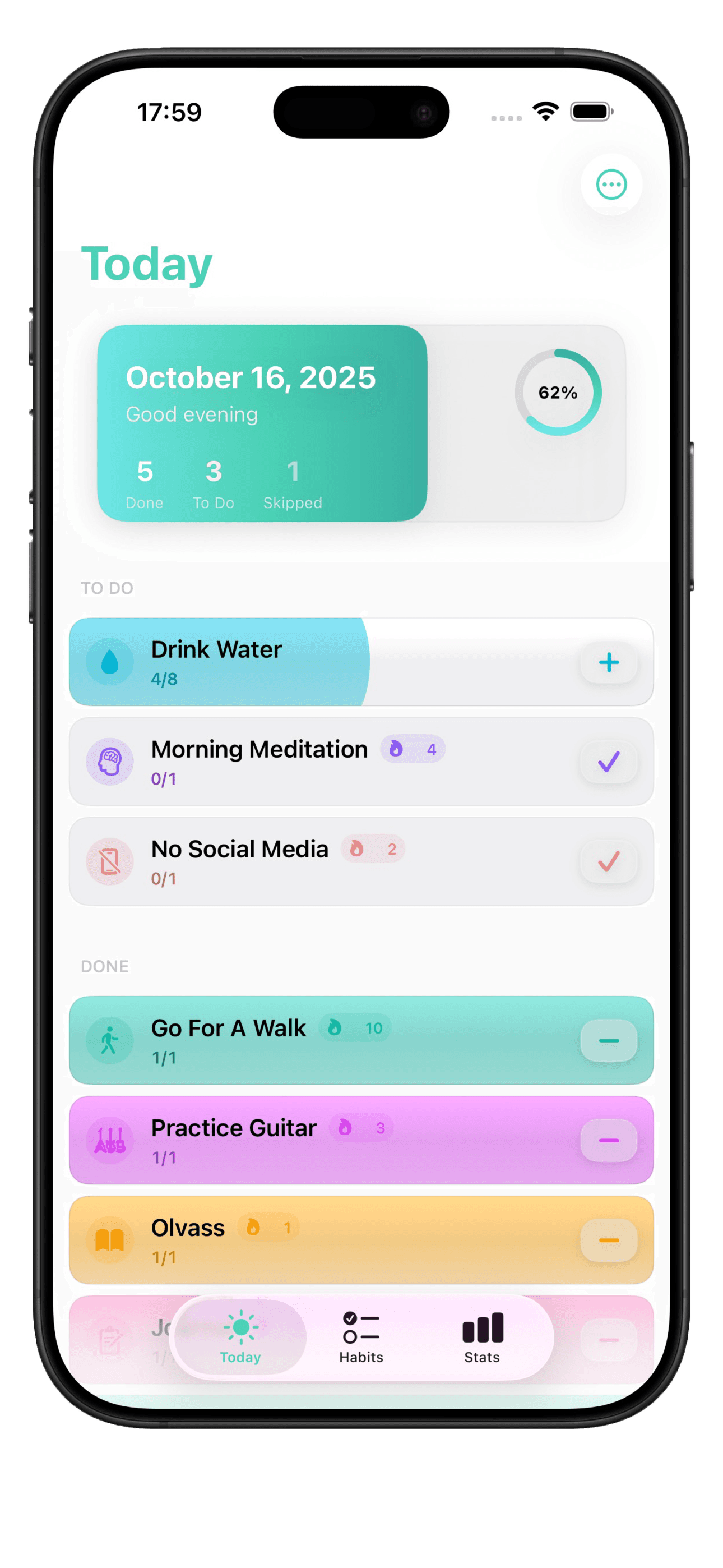 Grivus App Main Screen